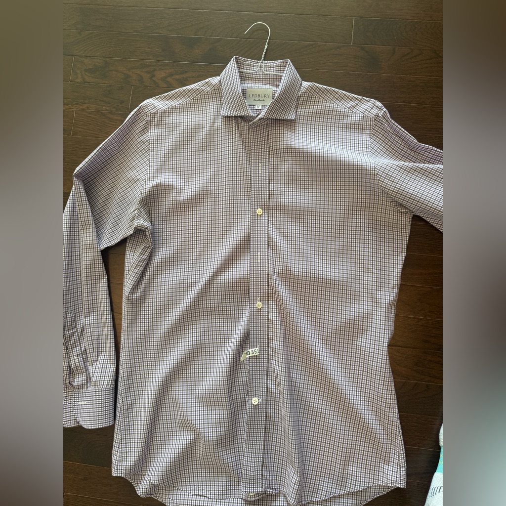 Ledbury Tailored Fit Dress Shirt Sz 16.5, 35